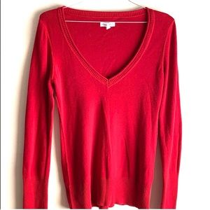 Aeropostale Red v-neck sweater